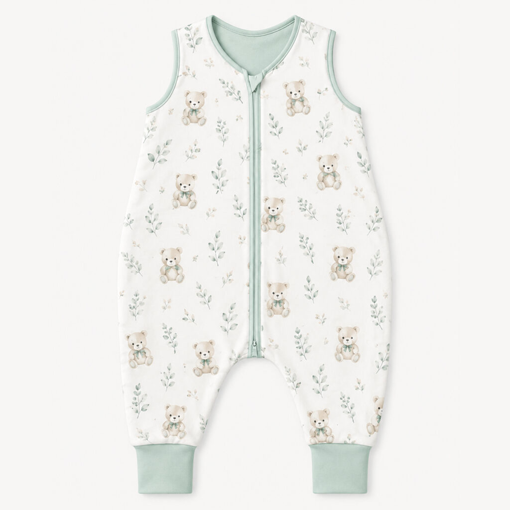 All-over Print Cotton Baby Romper