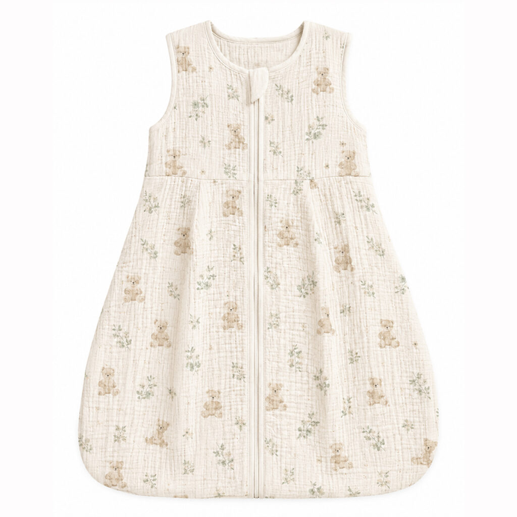 All-over Print Muslin Baby Sleeping Bag