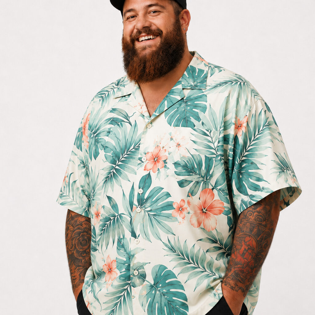 All-over Print Hawaiian Polyester Shirt