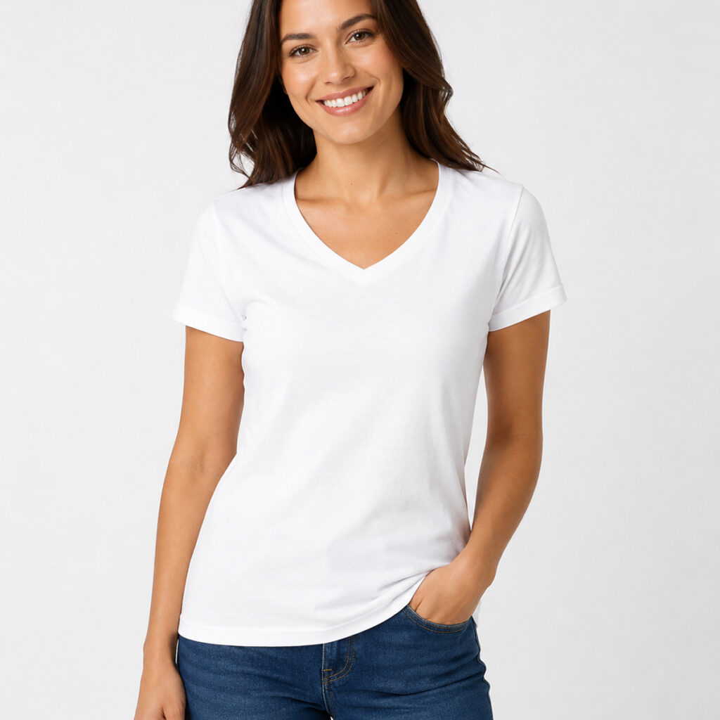 Gildan 64V00L Women’s V-neck Tee