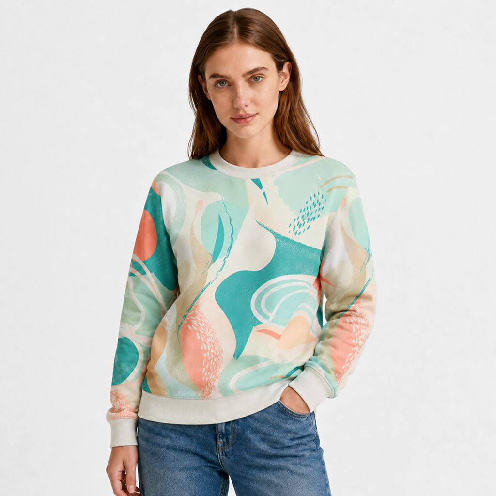 All-over Print Unisex Cotton Sweatshirt